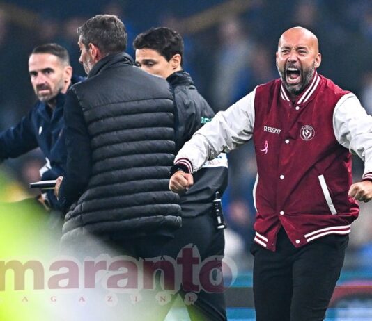Con quella faccia un po’ così di chi ha vinto a Genova. Bucchi sta modellando una squadra da B